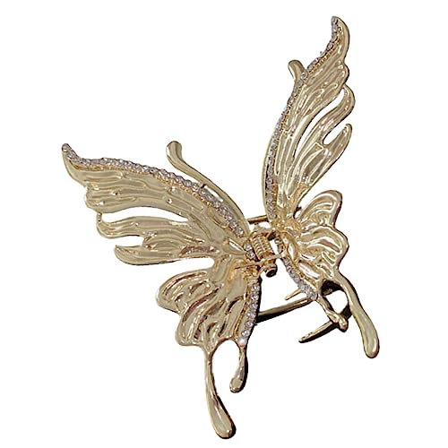 Healvian Schicke Diamant-schmetterlingsklammer Für Damen – Haarklammern Metall-haarklammern Für Das Haar von Healvian