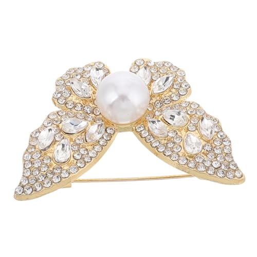 Healvian Schmetterlingsbrosche für Damen Eleganter Anstecker mit Strass Vielseitig Einsetzbar für Kleidung Schals und Accessoires Verarbeitet von Healvian