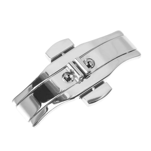 Healvian Schmetterlingsfaltschließe Doppeldruckverschluss für Uhrenarmbänder Langlebig Passend Herren Damen Uhr Zubehör von Healvian