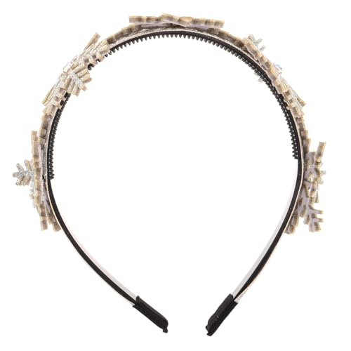 Healvian Xmas Schneeflocken Haarband Für Mädchen Festliche Kopfbedeckung Für Weihnachtsfeiern Langlebiges Material Für Prinzessinnen Und Partys Süßes Haaraccessoire von Healvian