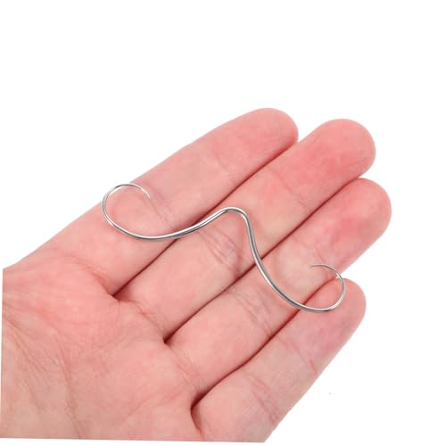 Healvian Schnurrbart Nasenring Septum Piercing aus Edelstahl Zarter Nasenschmuck für Damen und Herren Komfortabel Pflegeleicht Langlebig Modisches Körperpiercing von Healvian