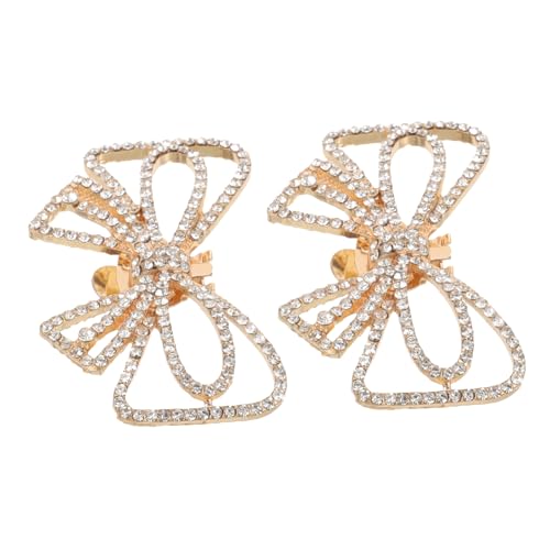 Healvian Schuhclips Schleifenform mit Funkelnden Strasssteinen Abnehmbar Brautschuh Dekoration für Damen Clips für Hochzeit Party und Besondere Anlässe von Healvian