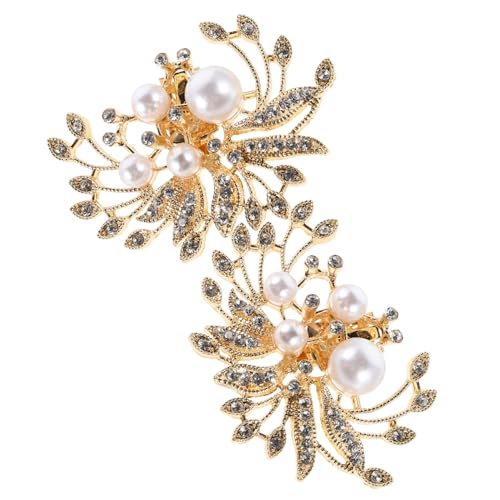 Healvian Schuhclips mit Perlen und Funkelnden Strasssteinen Abnehmbare Brautschmuck schuhdekoration für Damen Modische High Heels Accessoires Hochzeitsschmuck charms von Healvian