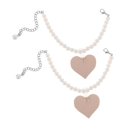 Healvian Schuhkettendeko mit Simulierten Perlen Verstellbarer Schnalle Rutschfester High Heels Schmuck für Damen Französischer Stil Abnehmbare Schuhanhänger Schuhclips von Healvian