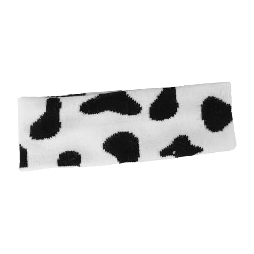 Healvian Schwarzes Weißes Gestreiftes Woll stirnband Handgestrickt Wärmend Haarschmuck Damen Mädchen Alltag Party Fest Passend von Healvian