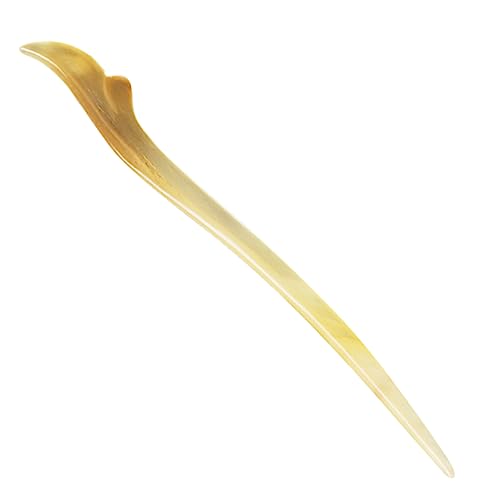Healvian 1satz Dekorative Haarspange Aus Horn Im Vintage-stil Für Elegante Hochsteckfrisuren Handgefertigte Haaraccessoires Für Frauen Und Mädchen Beige von Healvian