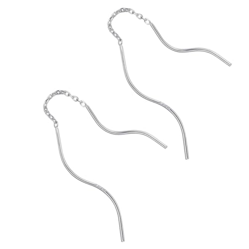 Healvian Silber Ohrstecker mit Eleganten Quasten Modische Ohrhänger für Damen und Mädchen Langlebiger Schmuck Vielseitig Kombinierbar Handgefertigt und Robust von Healvian