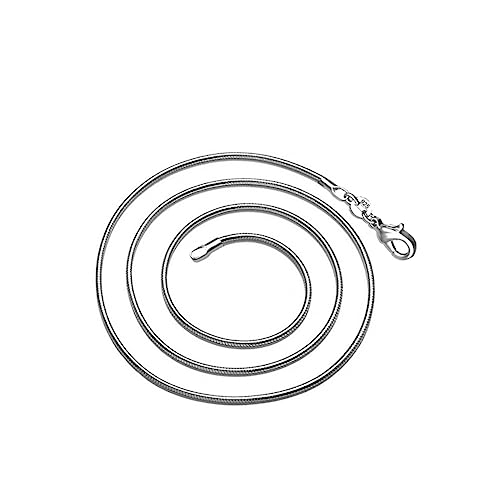 Healvian Silberne Schlangenkette Dünn Halskette für Damen und Herren Elegantes Design Langlebiger Modeschmuck Vielseitig Tragbar von Healvian