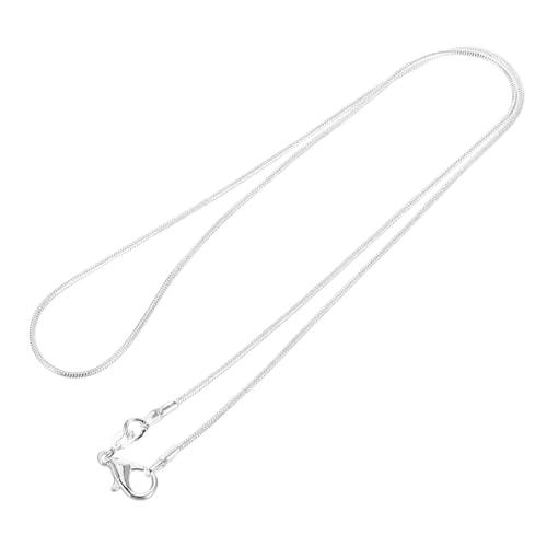 Healvian Silberplattierte Schlangenkette Dünn Modischer Schmuck für Damen und Herren Langlebige Halskette Vielseitig Tragbar Healvian Silberplattierte Schlangenkette Dünn Modischer Schmuck für Damen und Herren Langlebige Halskette Vielseitig Tragbar von Healvian