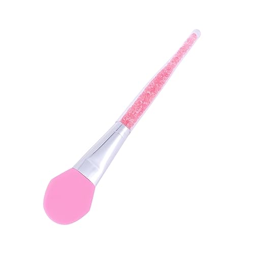 Healvian Silikon Gesichtsmaske Pinsel mit Wasserdichtem Kunststoff Griff und Funkelnden Strasssteinen Langlebig und Vielseitig für Make Up Concealer und Hautpflege für Frauen von Healvian