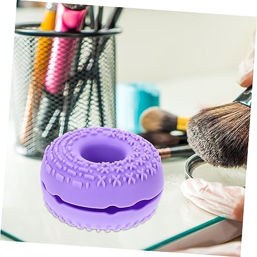 Healvian Silikon Make Up Pinselreiniger Matte Multifunktional Bürstenhalter Schonend für Foundation Blush Lidschatten Organizer und Trockner Weich und Vielseitig für Kosmetikpinselpflege von Healvian