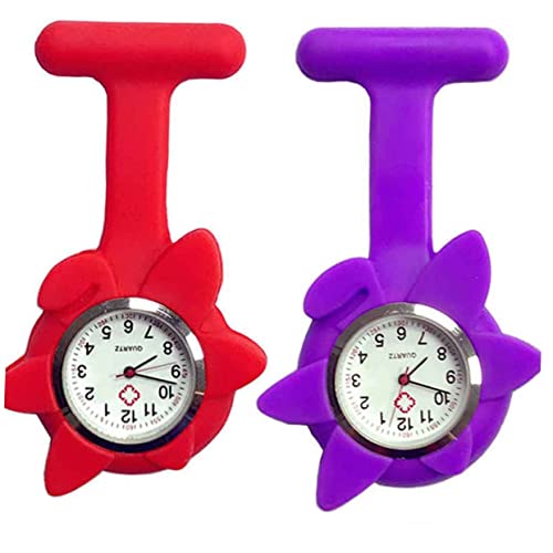 Healvian Silikonschwester Tabelle Pflege Damen medizinisch Krankenschwester Taschenuhr hängende Uhr Violett Healvian Silikonschwester Tabelle Pflege Damen medizinisch Krankenschwester Taschenuhr hängende Uhr Violett von Healvian