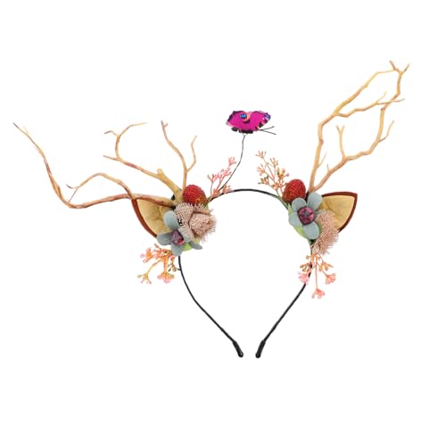 Healvian Simulation Branch Antler Hair Clasp Weihnachts Haarreif Mit Dekorativen Geweihen Für Festliche Anlässe Und Partys Realistisch Und Als Für Und Familie von Healvian
