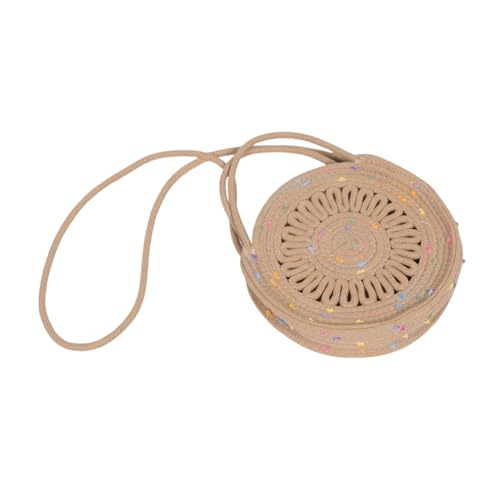Healvian Sommer Crossbody Umhängetasche Damen Mini Schultertasche Boho Stil Geflochtene Baumwollseil Handtasche Vielseitig Tragbar Für Alltag Festival Reise von Healvian