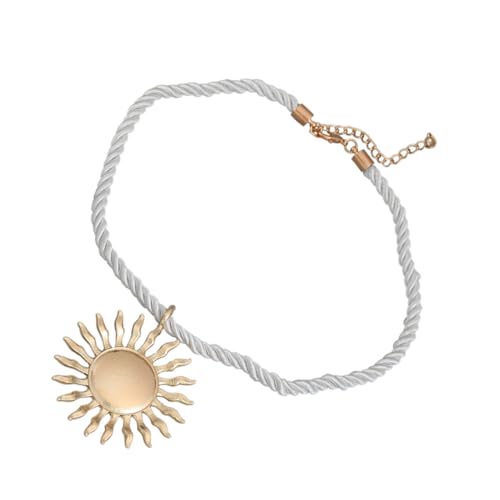 Healvian Sonnenblumen Halskette Damen Modisches aus Leichtem Hautfreundlichem Legierungsmetall Minimalistisches Design Anhänger in Gold Vielseitiger Schmuck für Alltag Party Foto und von Healvian