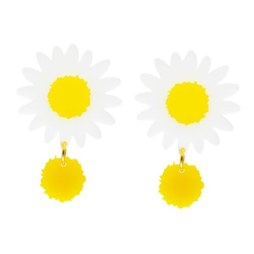 Healvian Sonnenblumen Ohrstecker Damen Gelb Modisch Leicht Ohrschmuck mit Polierter Oberfläche Attraktives Design für Alltag und Party Healvian Sonnenblumen Ohrstecker Damen Gelb Modisch Leicht Ohrschmuck mit Polierter Oberfläche Attraktives Design für Alltag und Party von Healvian