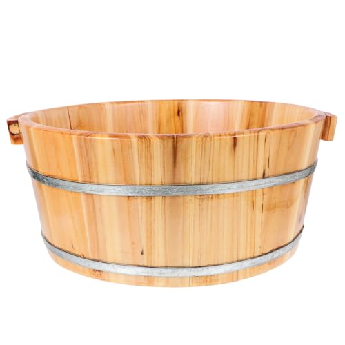 Healvian Spa Fußbad Holz Eimer Wiederverwendbar Multifunktionale Fußwaschschüssel Für Junge Mädchen Fußbadebucket Hand Fußbad Hygienisch Für Zuhause Und Entspannung von Healvian