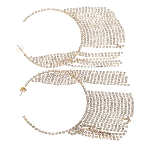 Healvian Sparkly Quasten Creolen Ohrringe Damen Leicht Rund Hängend Party Hochzeit Schmuck Healvian Sparkly Quasten Creolen Ohrringe Damen Leicht Rund Hängend Party Hochzeit Schmuck von Healvian