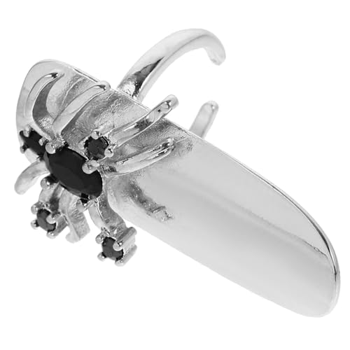 Healvian Spinnen Nagelring Ringe Für Mädchen Nagelring Abdeckung Fingernagelring Damen Nagelring Fingernagelspitzenring Offener Nagelring Nagelring Strasssteine Silber Healvian Spinnen Nagelring Ringe Für Mädchen Nagelring Abdeckung Fingernagelring Damen Nagelring Fingernagelspitzenring Offener Nagelring Nagelring Strasssteine Silber von Healvian