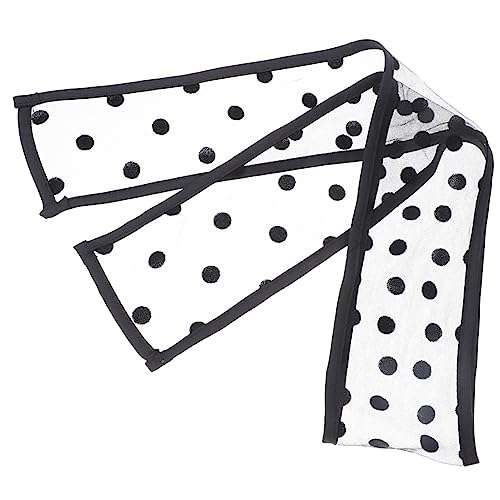 Healvian Spitzen Haarband Damen Verstellbar Bequem Langlebig Kopfschmuck für Party Brautmode Vintage Stil Schwarz mit Punktmuster Vielseitiges Haarschmuck Accessoire Healvian Spitzen Haarband Damen Verstellbar Bequem Langlebig Kopfschmuck für Party Brautmode Vintage Stil Schwarz mit Punktmuster Vielseitiges Haarschmuck Accessoire von Healvian