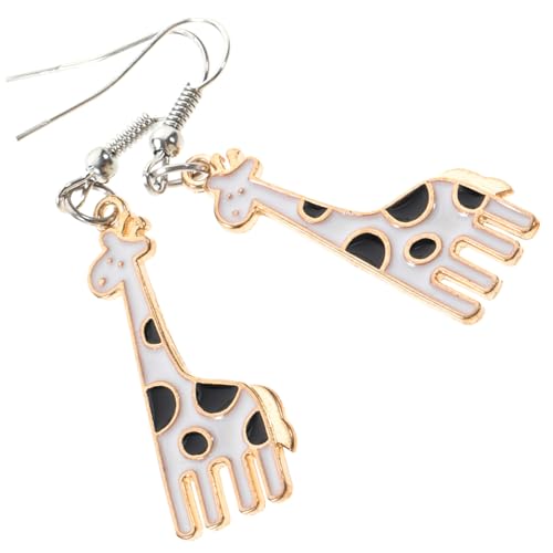 Healvian Statement Ohrringe Giraffe Dangle Tier Schmuck Damen Ohrhänger Glatte Oberfläche für Alltag Geburtstag Hochzeit Cocktail Party von Healvian