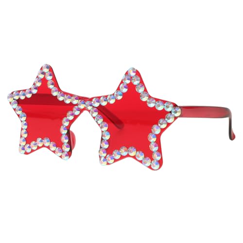 Healvian Sternförmige Glitzernde Sonnenbrille für Damen Leichte Randlose Partybrille Robustem für Strand Festivals und Patriotische Anlässe mit Verspieltem Design Healvian Sternförmige Glitzernde Sonnenbrille für Damen Leichte Randlose Partybrille Robustem für Strand Festivals und Patriotische Anlässe mit Verspieltem Design von Healvian