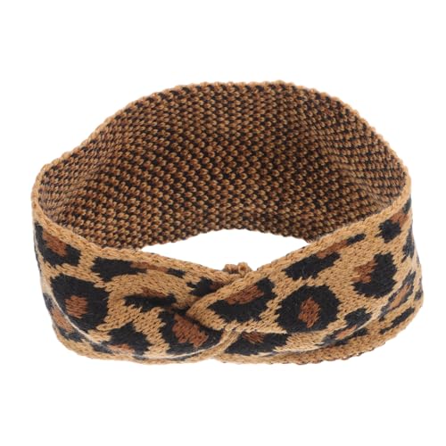 Healvian Damen Stirnband Leopardenmuster Fleece Breites Stirnband Damen Haarschmuck Leopardenmuster Für Frauen Und Mädchen von Healvian