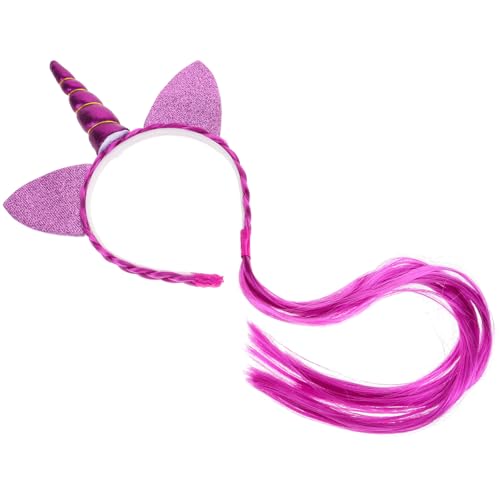 Healvian Einhorn-stirnband Aus Kunststoff Und Harz Entzückendes Tier-stirnband Als Cartoon-haardekoration Für Junge Mädchen Modischer Kopfschmuck Für Party Und Fotos von Healvian