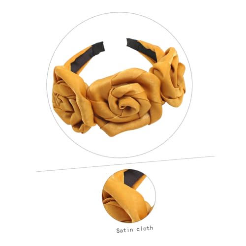 Healvian Stirnband Gelb Elegantes Haaraccessoire für Damen für Partys Komfortabel Perfektes Haarschmuck von Healvian