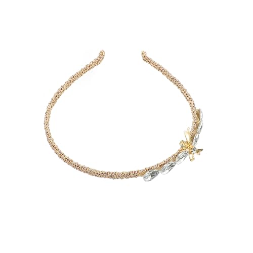 Healvian Schleifen-stirnband Mit Kristallverzierungen Haarband Für Damen Kopfschmuck Elegant Und Praktisch Geeignet Für Hochzeiten Partys Und Alltag von Healvian