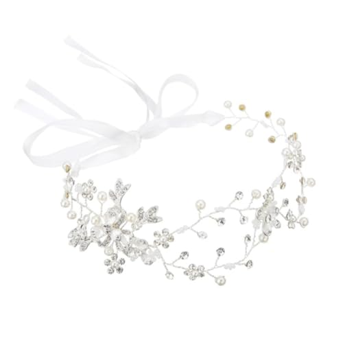 Healvian Stirnband aus Silberlegierung mit Funkelnden Strasssteinen Leichter Haarschmuck für Damen Modisches Accessoire für Hochzeit Party und Alltag Bequem und Schonend für Haare und Haut von Healvian