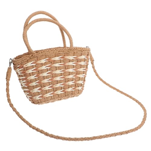 Healvian Strandtasche Damen Geflochtene Tote Bag Groß Kapazität Sommer Handtasche Für Alltag Strand Urlaub Einkauf von Healvian