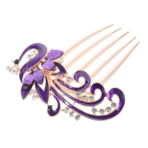 Healvian Strass Haarkamm Braut Haar Schmuck mit Funkelnden Kristallen Dekorativer Haarreif für Hochzeit und Blumenmädchen Eleganter Haarschmuck für Festliche Anlässe von Healvian