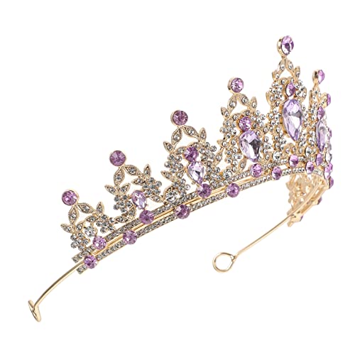 Healvian Strass-Krone Brautkrone Braut- Hochzeit Brautjungfer Dusche wedding hair accessories brauthaatschmuck party accessoires Brautaccessoire Braut Tiara Mädchenkrone Zinklegierung von Healvian