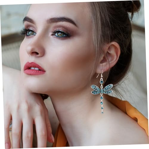 Healvian Strass Libellen Ohrringe Damen Ohrhänger Leicht Ohrschmuck für Alltag Arbeit Party von Healvian