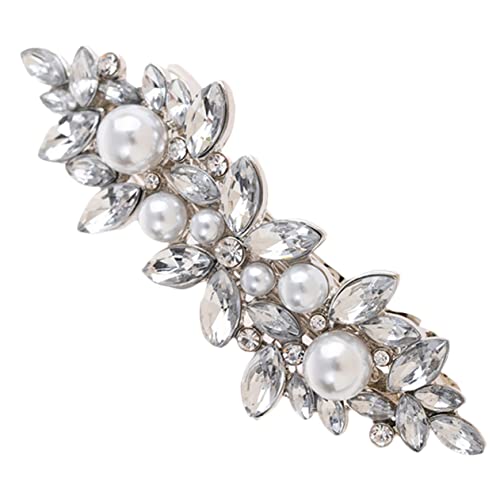 Healvian Stilvolle Metall Haar Clip Haarnadeln Strass Barrettes Haar Zubehör Für Frauen Hochzeit Clip von Healvian
