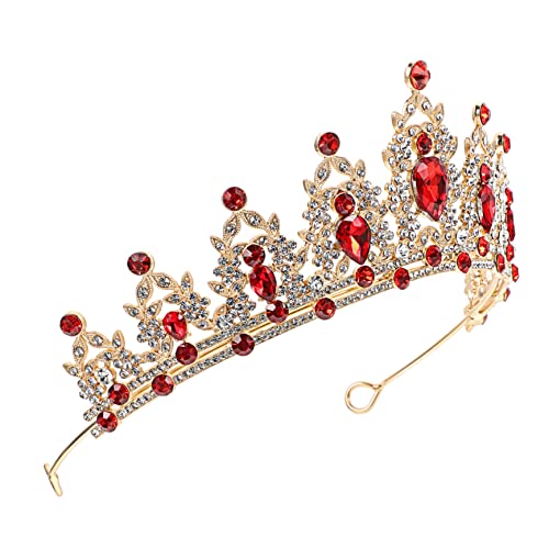 Healvian Strass-krone Brautjungfer Braut- Hochzeit Prinzessinenbraut Groß Brunch Junggesellin Party Tiara-krone Diademe Kronen Für Frauen Mädchenkrone Tiara Für Braut Zinklegierung von Healvian
