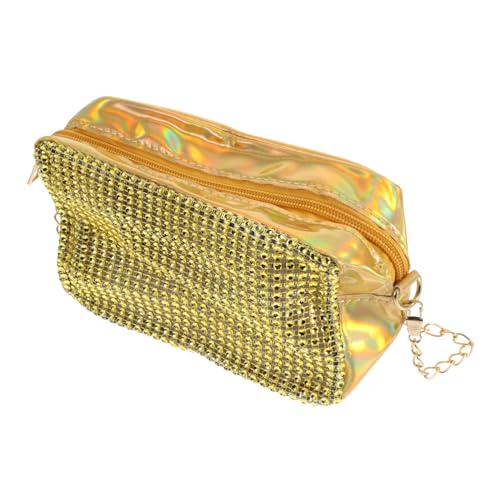 Healvian Stylische Damen Schultertasche Kleine Umhängetasche mit Glitzer Robuste Kamera Aufbewahrungstasche Freizeit Crossbody Bag Goldfarben Healvian Stylische Damen Schultertasche Kleine Umhängetasche mit Glitzer Robuste Kamera Aufbewahrungstasche Freizeit Crossbody Bag Goldfarben von Healvian