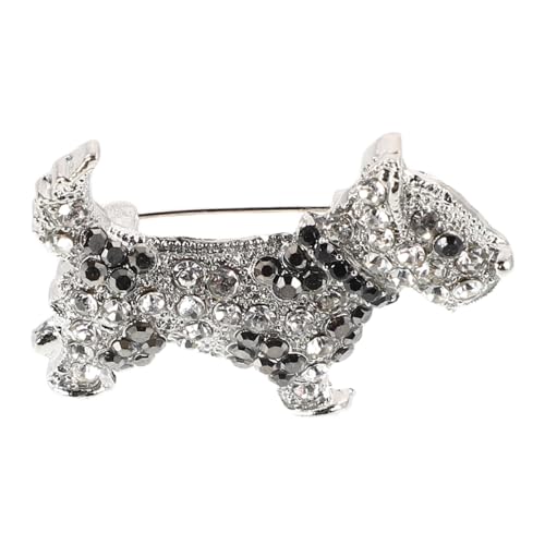 Healvian Hundebrosche Für Damen Süße Tierbrosche Aus Legierung Mit Strass-akzenten Anstecknadel Für Kleidung Rucksäcke Hüte Party Und Geburtstagsgeschenke von Healvian
