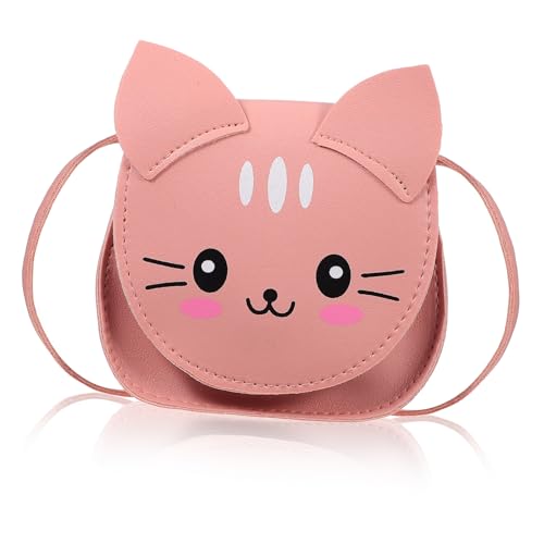 Healvian Süße Umhängetasche Mädchen PU Kleine Crossbody Bag Cartoon Katze Verstellbar Leicht Für Party Alltag Reise von Healvian