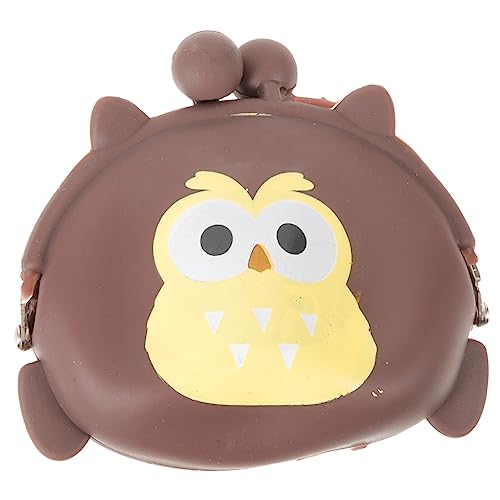 Healvian Süßer Cartoon Eulen Münzbeutel Silikon für Damen Niedliche Geldbörse für Kleingeld für Reisen Shopping und Alltag Perfektes für Mädchen von Healvian