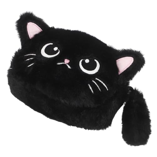 Healvian Katzen-Make-up-Tasche Aus Plüsch Cartoon-geldbörse Für Mädchen Münzbörse Aufbewahrungstasche Für Kleingeld Lippenstift-Tasche Stifte-aufbewahrung Leicht Und Tragbar Mit von Healvian