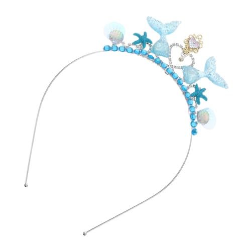 Healvian Mädchen Krone Stirnband Strass Meerjungfrau Haarschmuck Für Geburtstag Dress up von Healvian