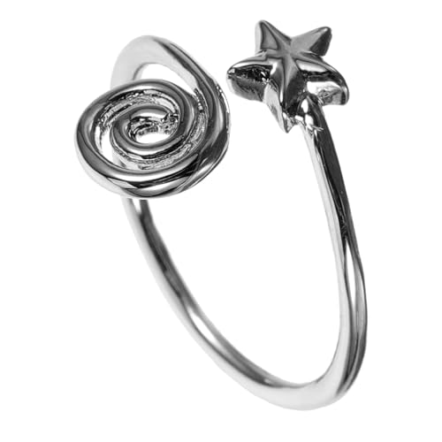 Healvian Swirl Draht Zehenring Damen Verstellbar Metall Schmuck mit Stern Vintage Design Sommer Beach Party Accessoire Modischer Damenschmuck Healvian Swirl Draht Zehenring Damen Verstellbar Metall Schmuck mit Stern Vintage Design Sommer Beach Party Accessoire Modischer Damenschmuck von Healvian