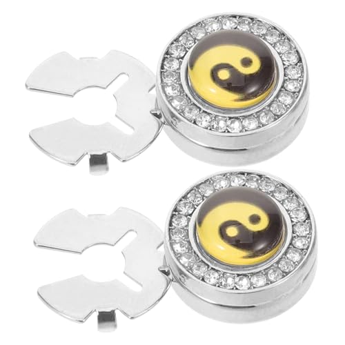 Healvian Tai Chi Cufflinks Knopfdekor dekorative Knöpfe Verzierungen Manschettenlinks Shirt Dekorative Knöpfe für Hemden Hemdknöpfe Zubehör basteln Knopfüberzüge für Hemden Zinklegierung von Healvian