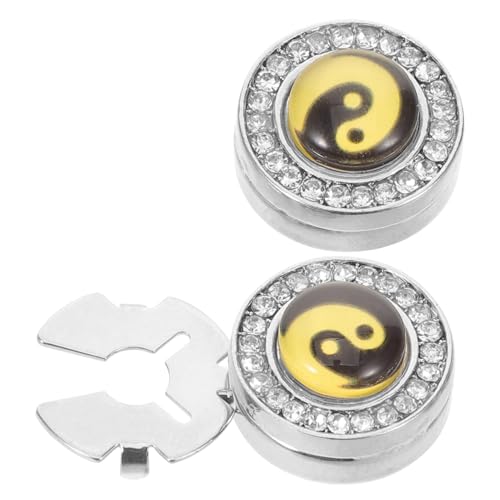 Healvian Tai Chi Cufflinks Knopfüberzüge für Hemden Manschettenknöpfe für Hemden Hemdknöpfe Dekorative Knöpfe für Manschetten -Link -Cover Manschettenknopfabdeckungen Zinklegierung von Healvian