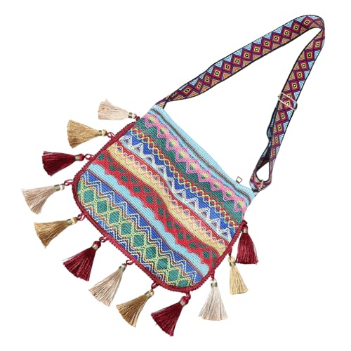 Healvian Taschen Im Ethno Stil Retro Umhängetasche Ethno Taschen Für Damen Vintage Tasche Vintage Geldbörsen Für Damen Umhängetasche Mit Großem Fassungsvermögen Mit von Healvian