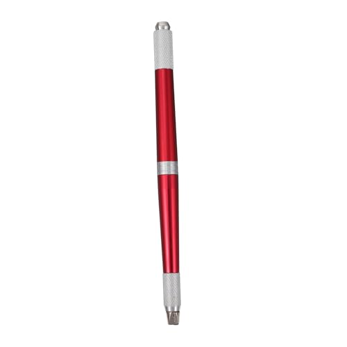 Healvian Tattoo-Handstift Augenbrauenstift permanenter Augenbrauen-Tattoo-Stift Schminkkasten perfekte augenbrauen brow gesticktes Werkzeug Make-up-Versorgung Aluminiumlegierung rot von Healvian