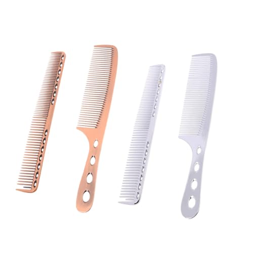 Healvian Teiliges Aluminium Haarschneidekamm Set Bronze mit Feiner und Breiter Zahnseite Rostfrei Langlebig Professionelles Haarwerkzeug für Herren und Damen Friseure Schnelltrocknend von Healvian