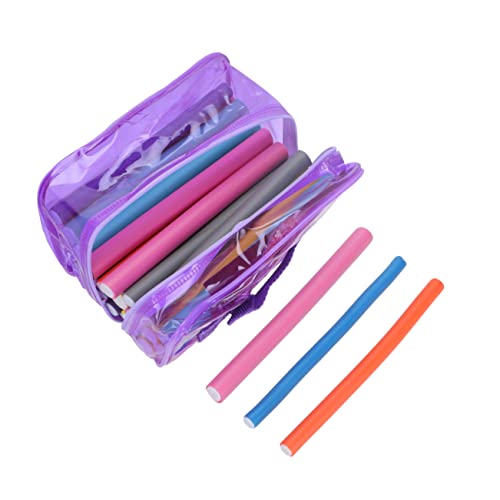 Healvian Teiliges Flexibles Haarwickler aus Weichem Hitzefreie Lockenstäbe für Schonendes DIY Haarstyling Wiederverwendbar mit Praktischer Aufbewahrungstasche für Damen und Mädchen von Healvian